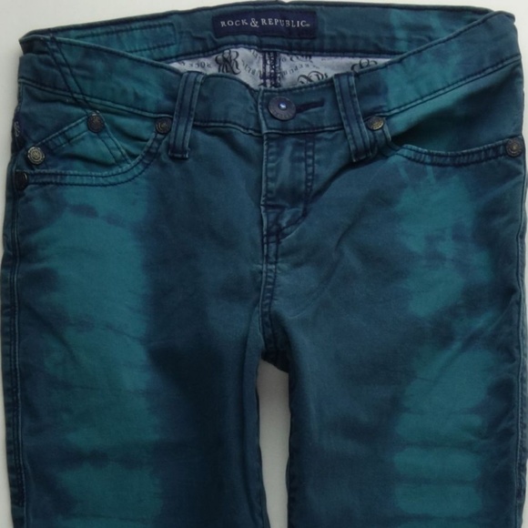 SOLD Rock Republic Berlin Skinny 4 Womens Tie Dye C332P - Picture 4 of 7
